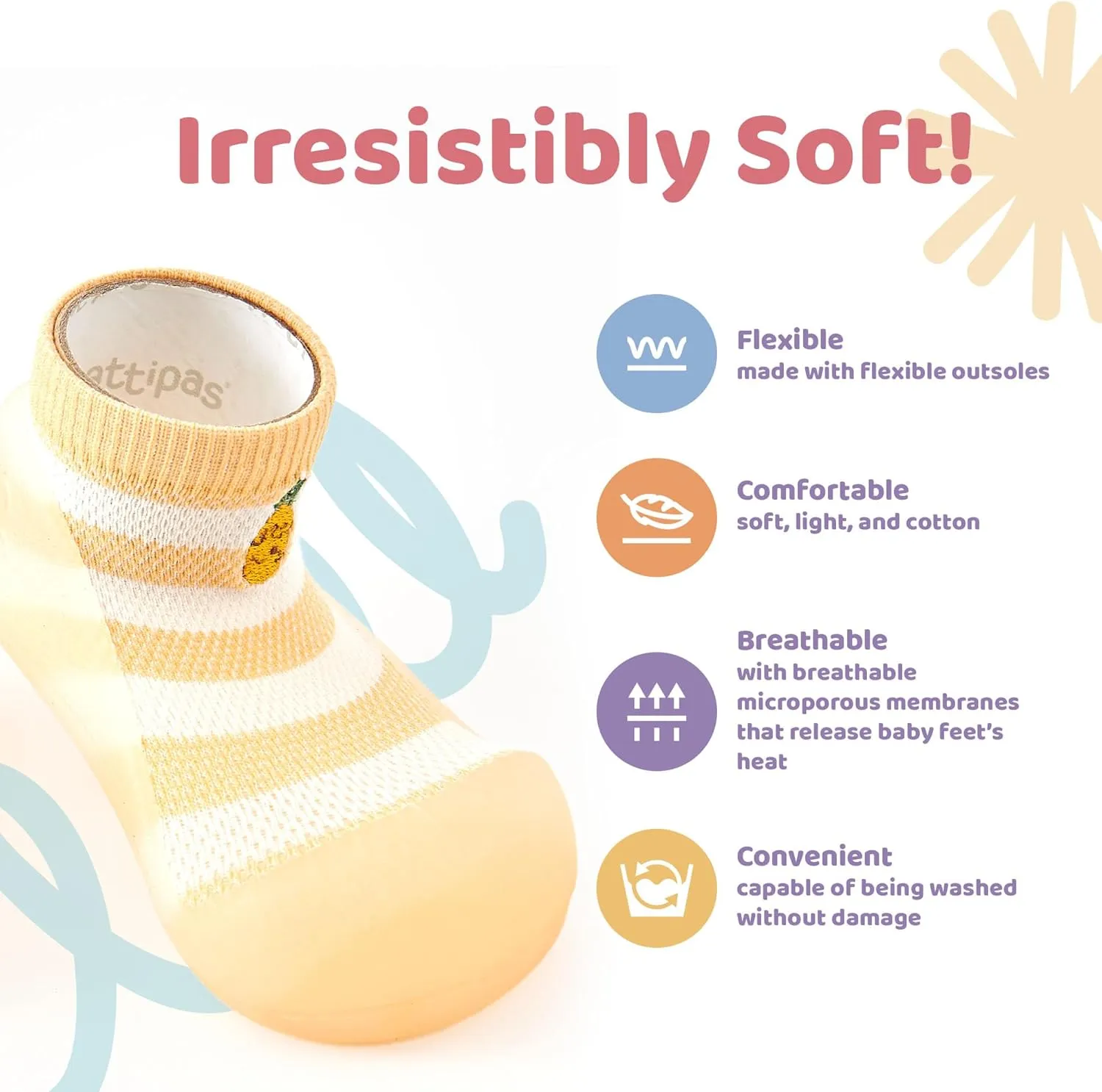3.5 Baby Sock Shoes for Baby Boy & Girl, Soft, Non-Slip Toddler Sock Shoes, Breathable Infant Walking Shoes, First Steps Baby Shoes, Fun Animal-Themed Designs, Easy to Put On