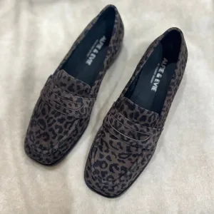 Alfie & Evie Vivid Brown Leopard Loafer