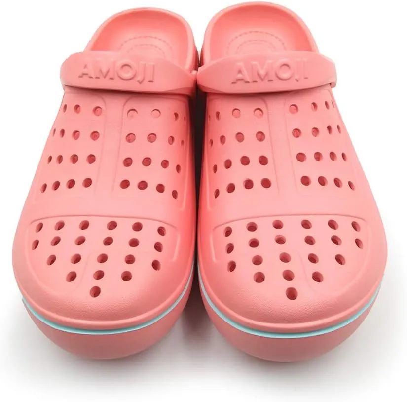 Amoji Unisex Clogs Garden Shoes Slip On Sandals CL8818