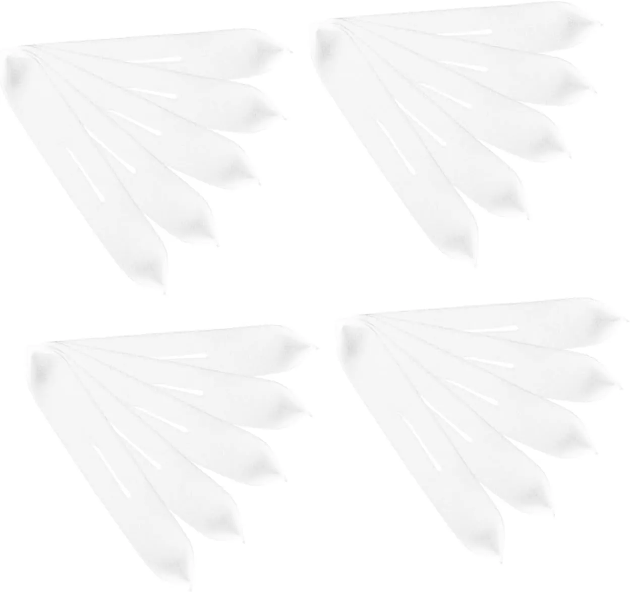 Amosfun 50pcs Slip Sponge Hanger Covers for Clothing Protection Soft No Mark Design Easy to Install for Home Dormitory Dressing Rooms and Clothing Shops