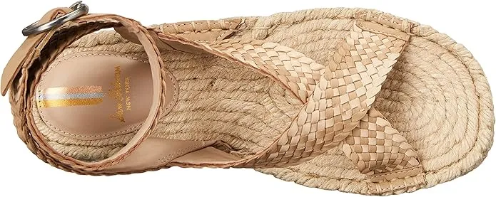 Ankle Toe Heeled Vibrant Edelman Dakota Excellent customer service Sam Strap Sandals Natural Squared Wedge Open