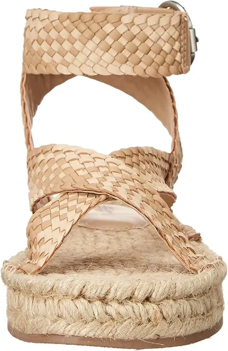 Ankle Toe Heeled Vibrant Edelman Dakota Excellent customer service Sam Strap Sandals Natural Squared Wedge Open