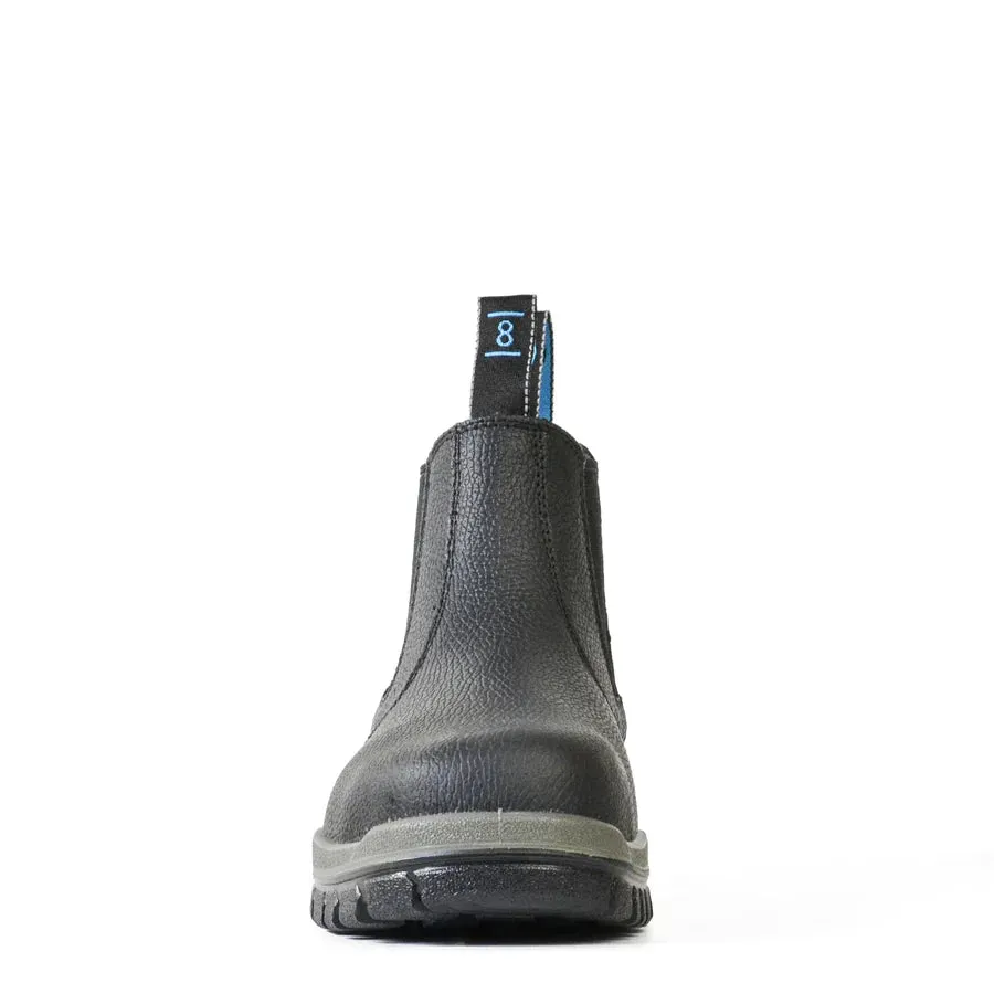 Bata Hercules Elastic Side Steel Cap Safety Boot, Black - 705-60514