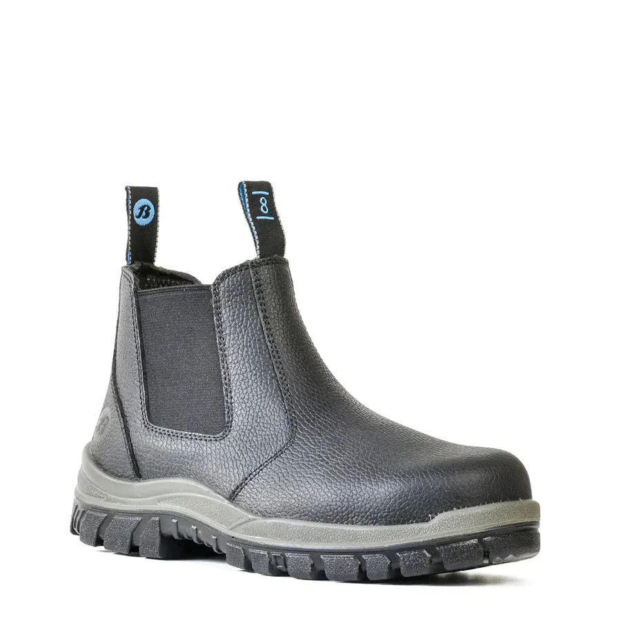 Bata Hercules Elastic Side Steel Cap Safety Boot, Black - 705-60514