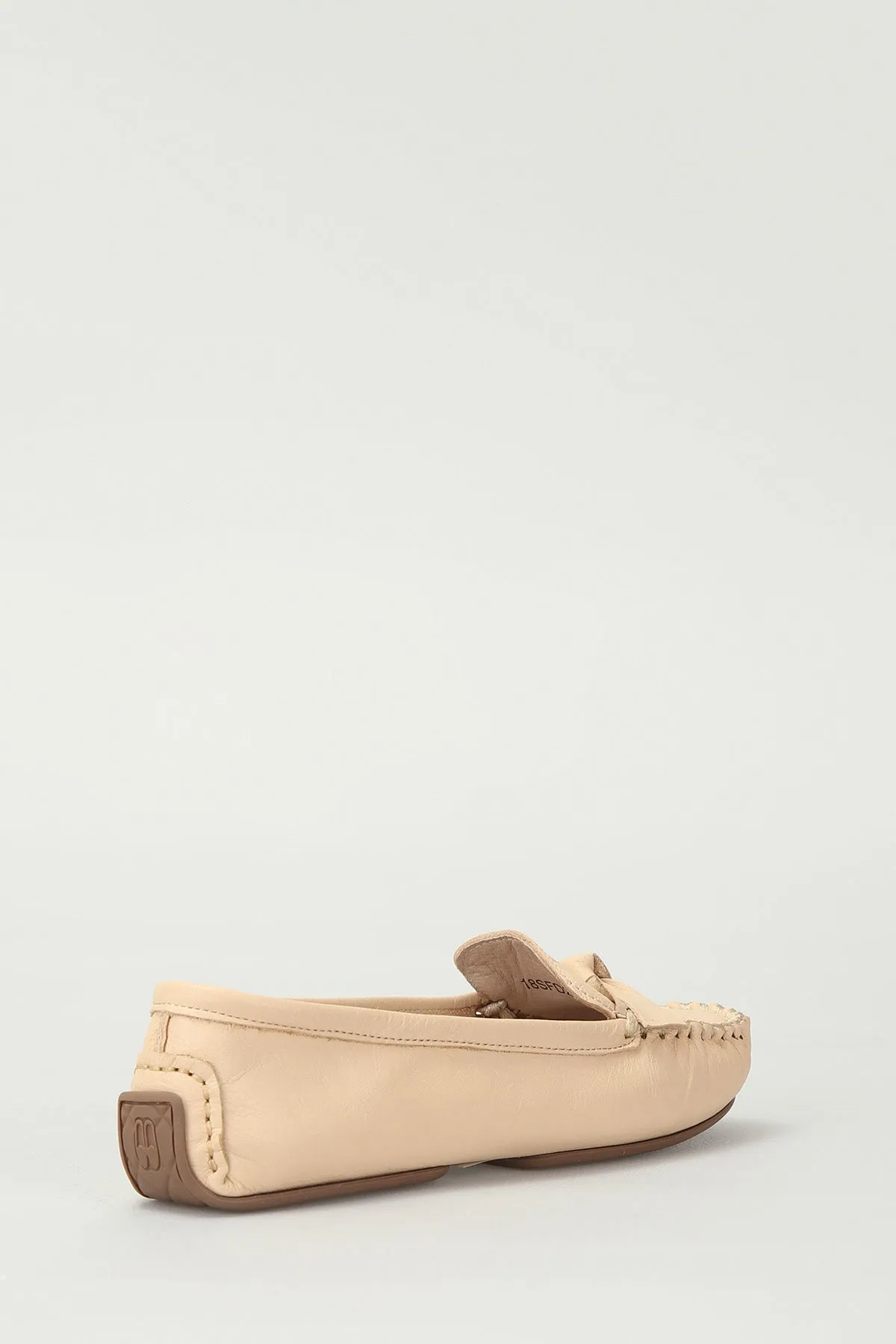 Bej Kadın Deri Loafer