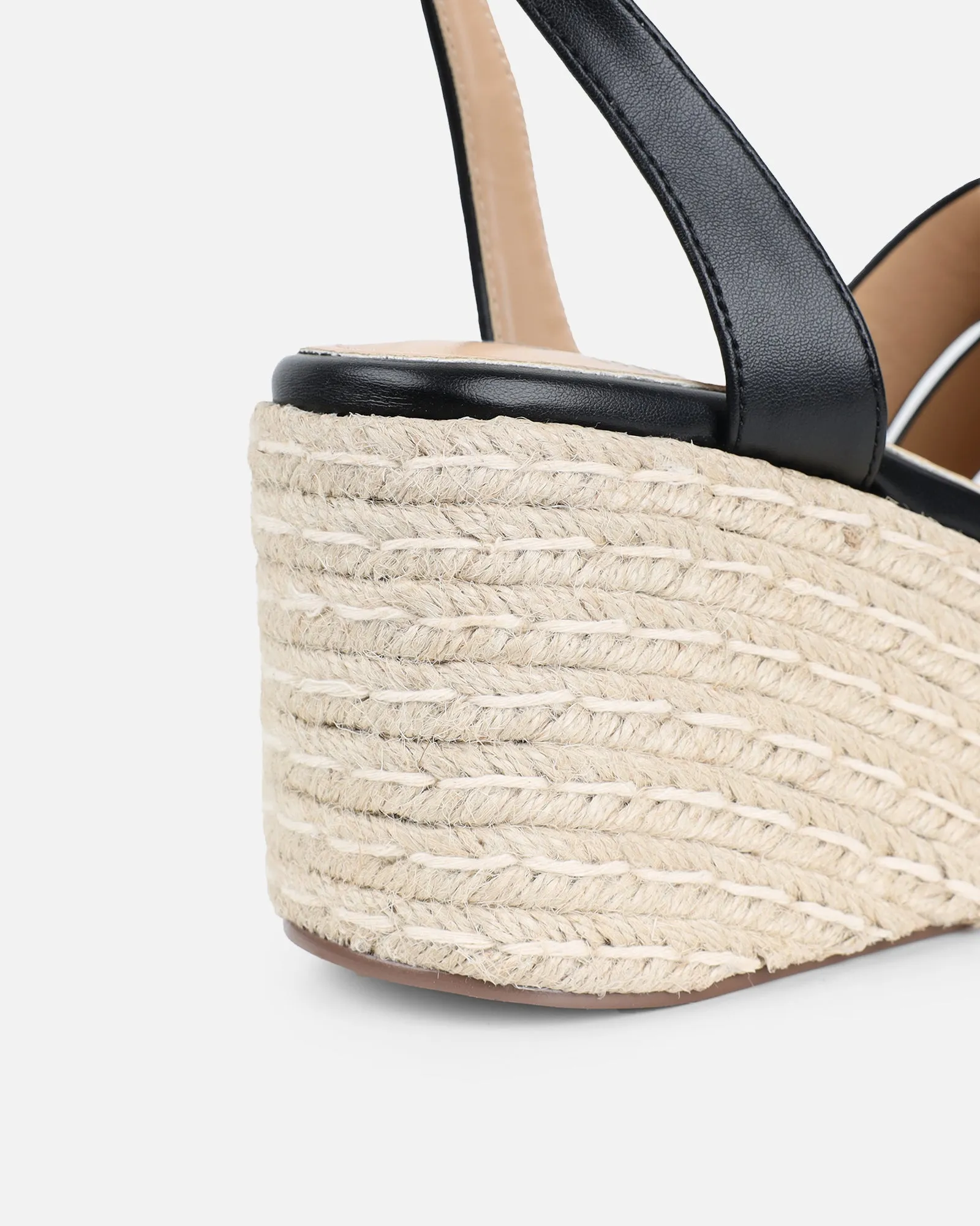 Bellamy Black Wedge Sandals