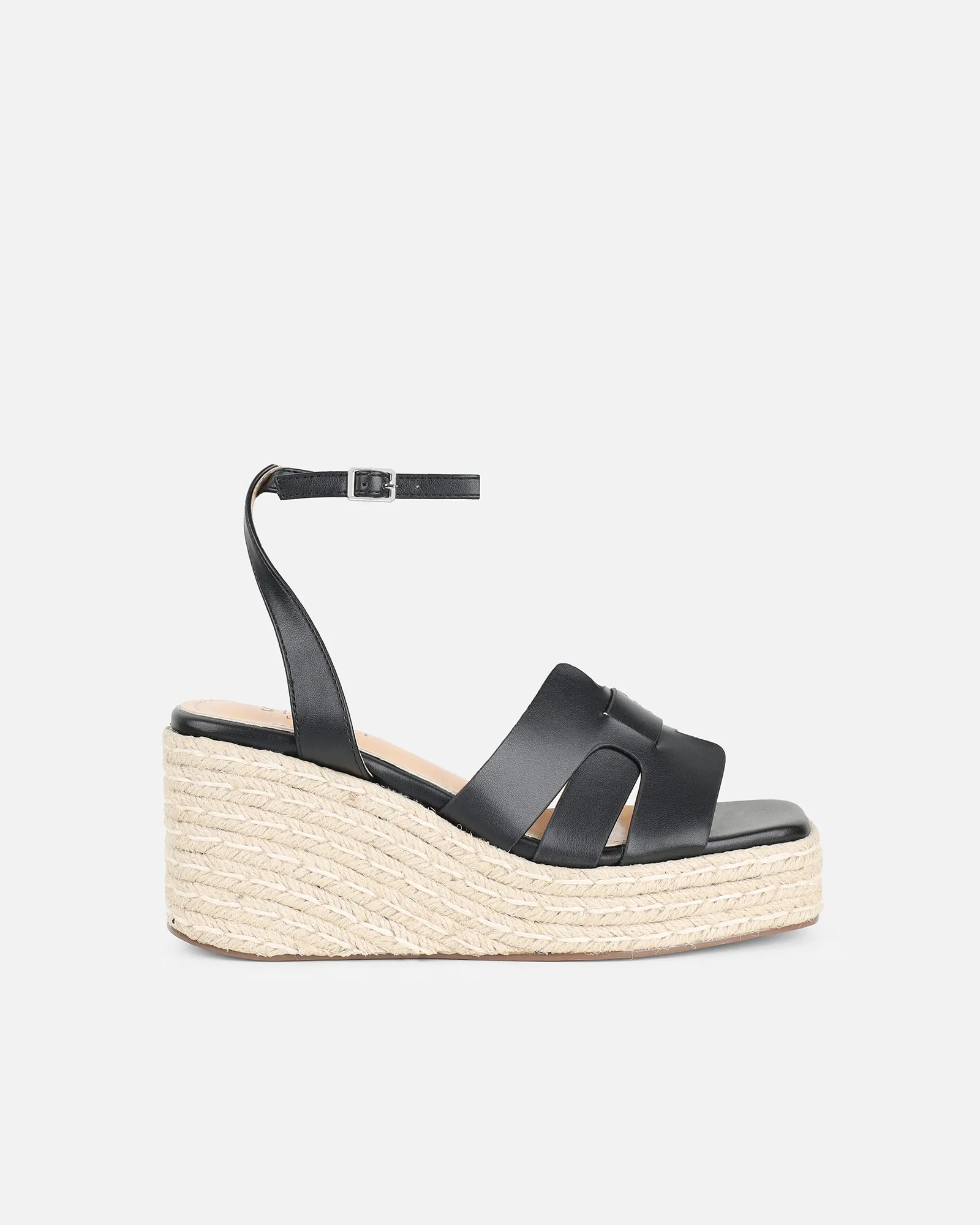 Bellamy Black Wedge Sandals
