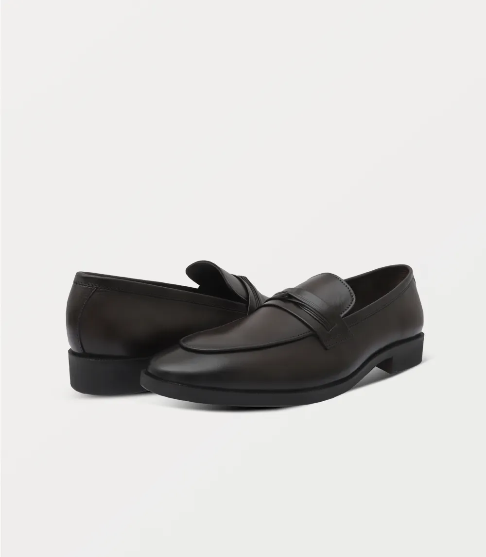 BM6746-COFFEE-Men Slip On