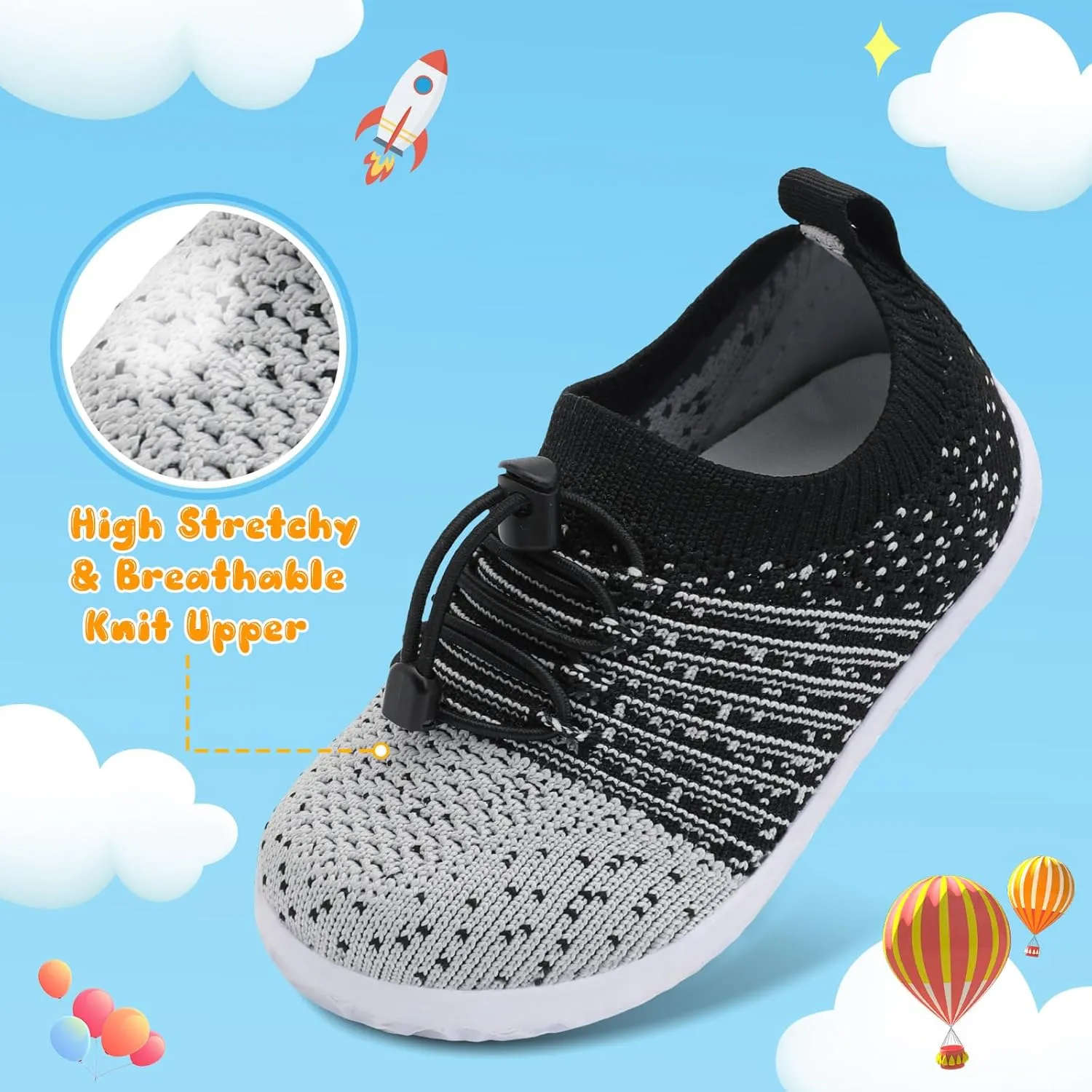 Centipede Demon Toddler Shoes for Boys Girls Baby Kids Slip on Walking Shoe Breathable Sock Shoes Lightweight Soft Sneakers