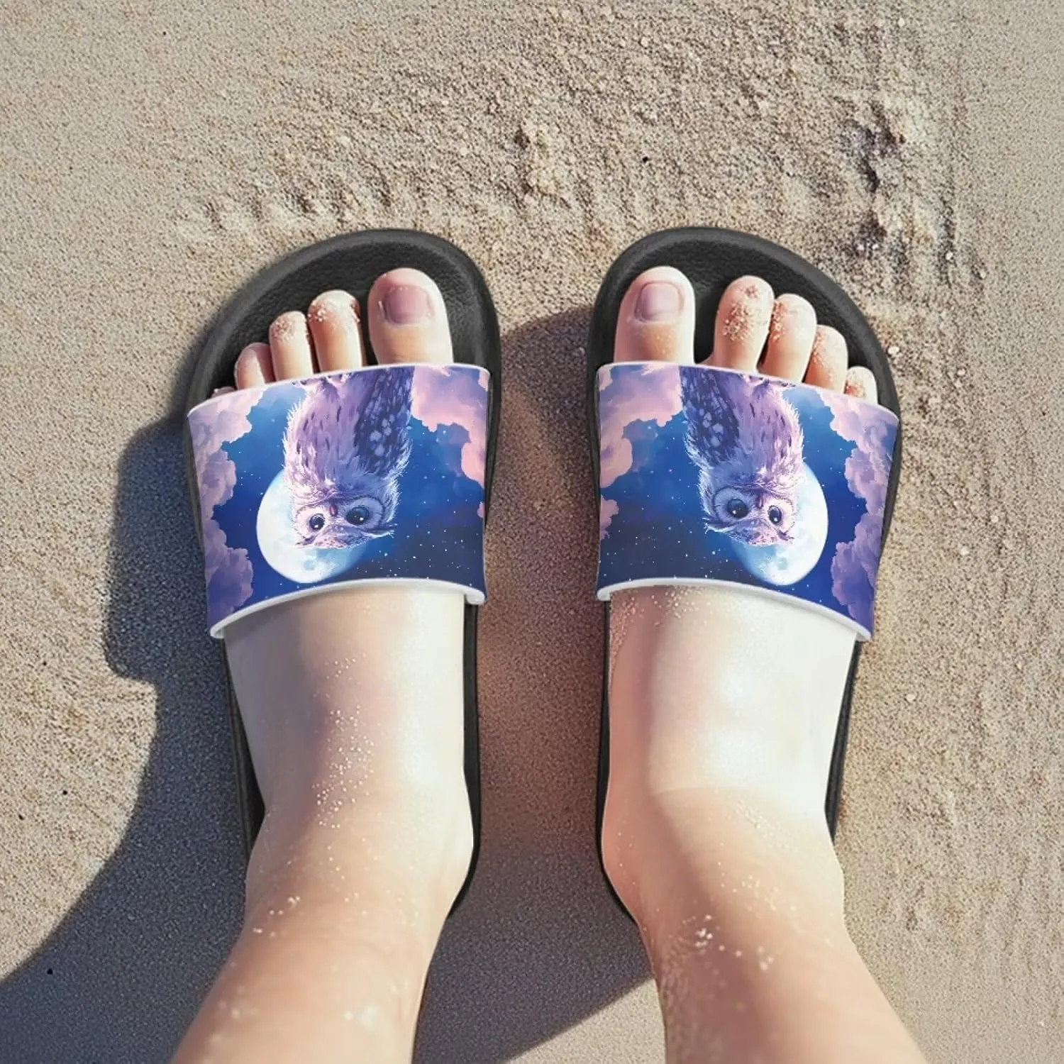 Children Slide Sandals Soft Anti-Skid Sandal Comfort Lightweight Slip On Summer Slippers for Beach Pool