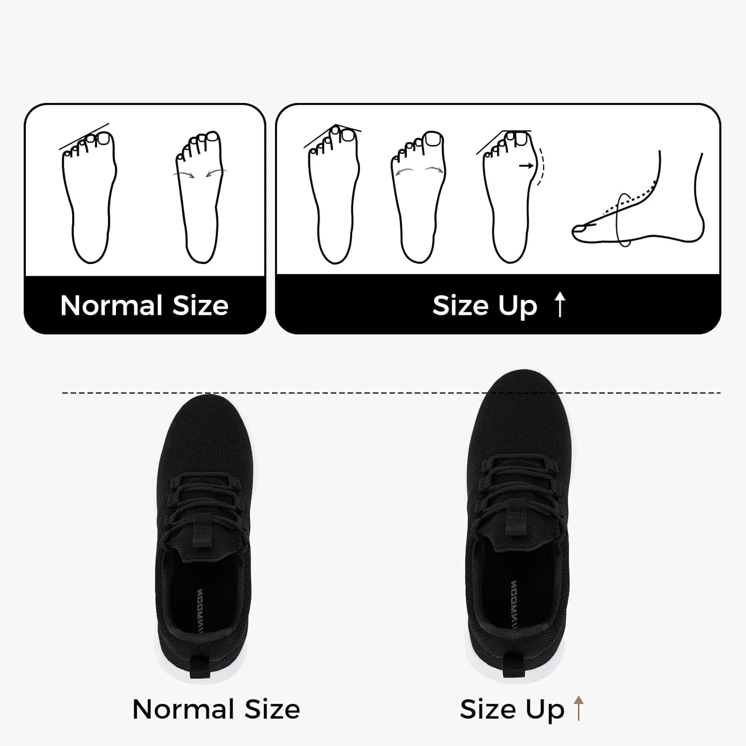 CHIN·MOON Women's Slip On Walking Shoes Lightweight Non Slip Running Gym Shoes Breathable Fashion Sneakers