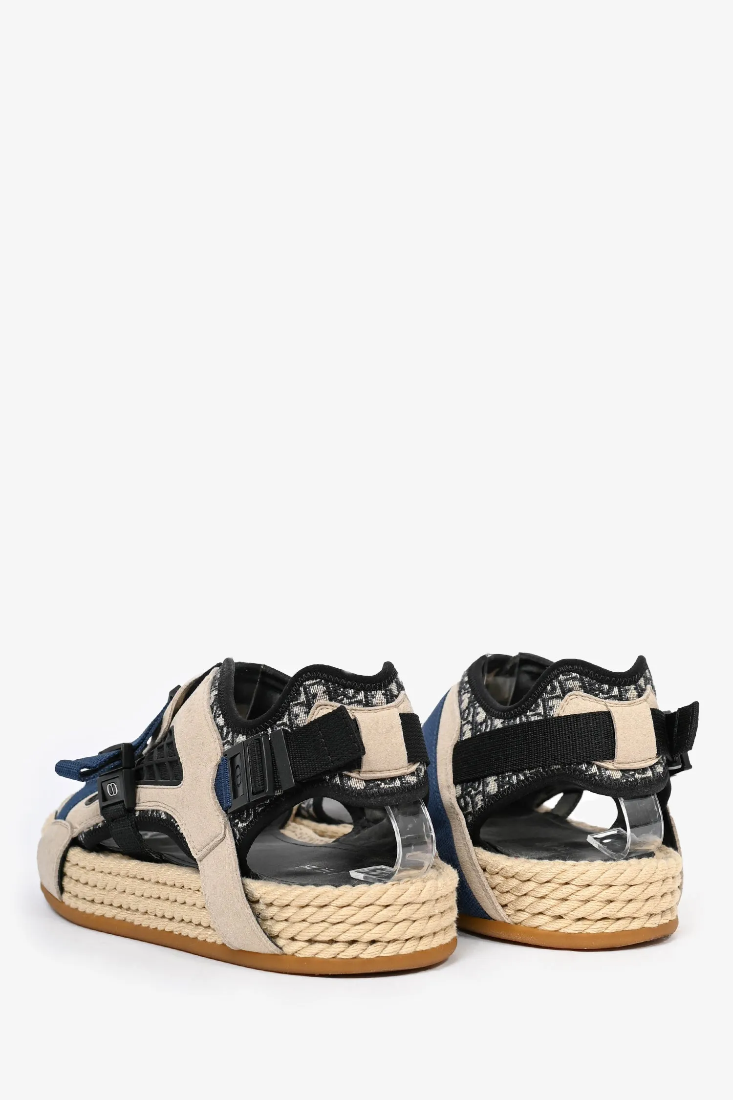 Christian Dior Navy Oblique Espadrille Sandals Size 43 Mens