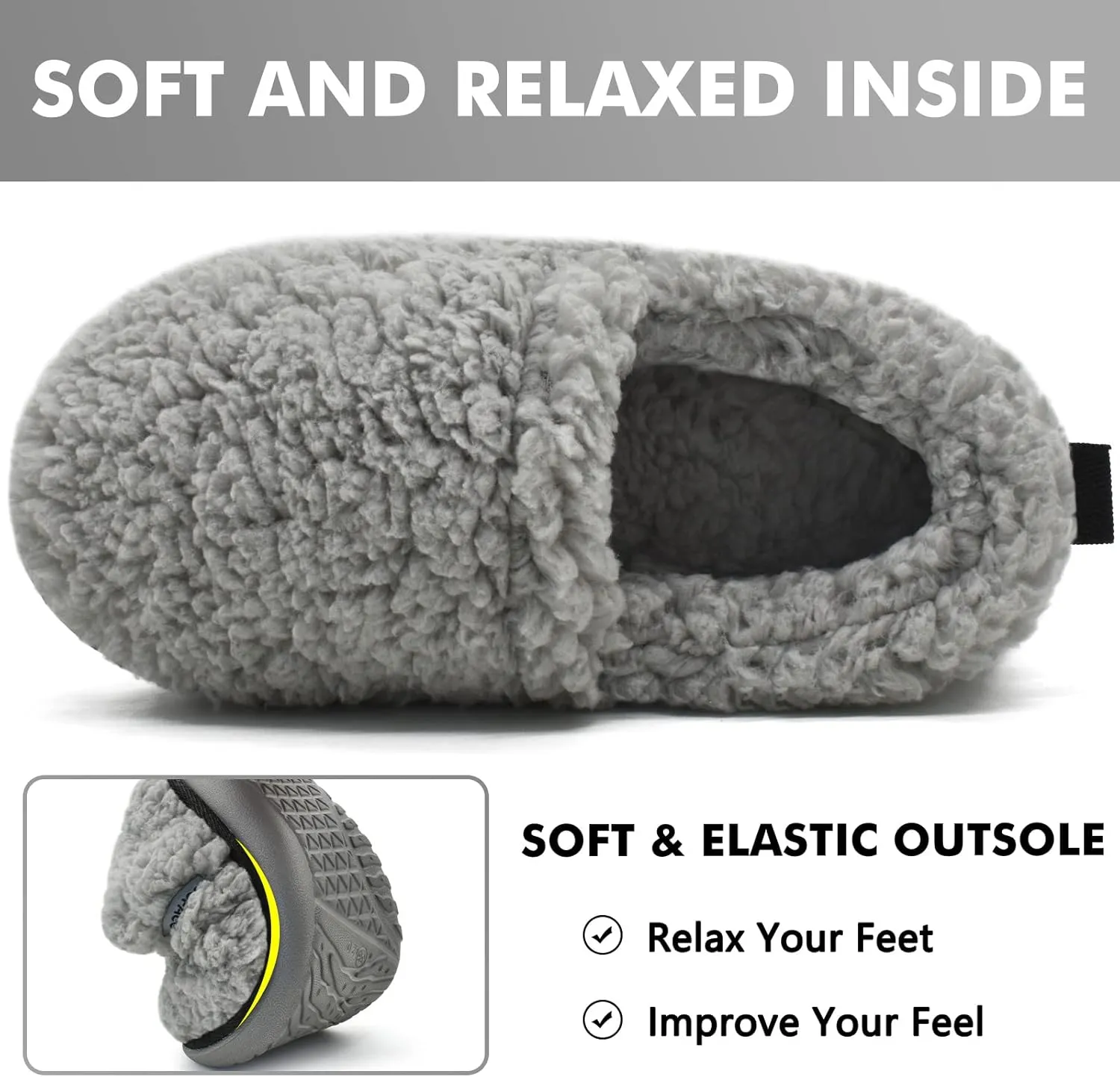 COFACE Womens Slippers Fuzzy Memory Foam Soft Plush Sherpa Fleece Lining Slippers For Women With Cozy Cushion Ladies Lightweight Warm Slippers