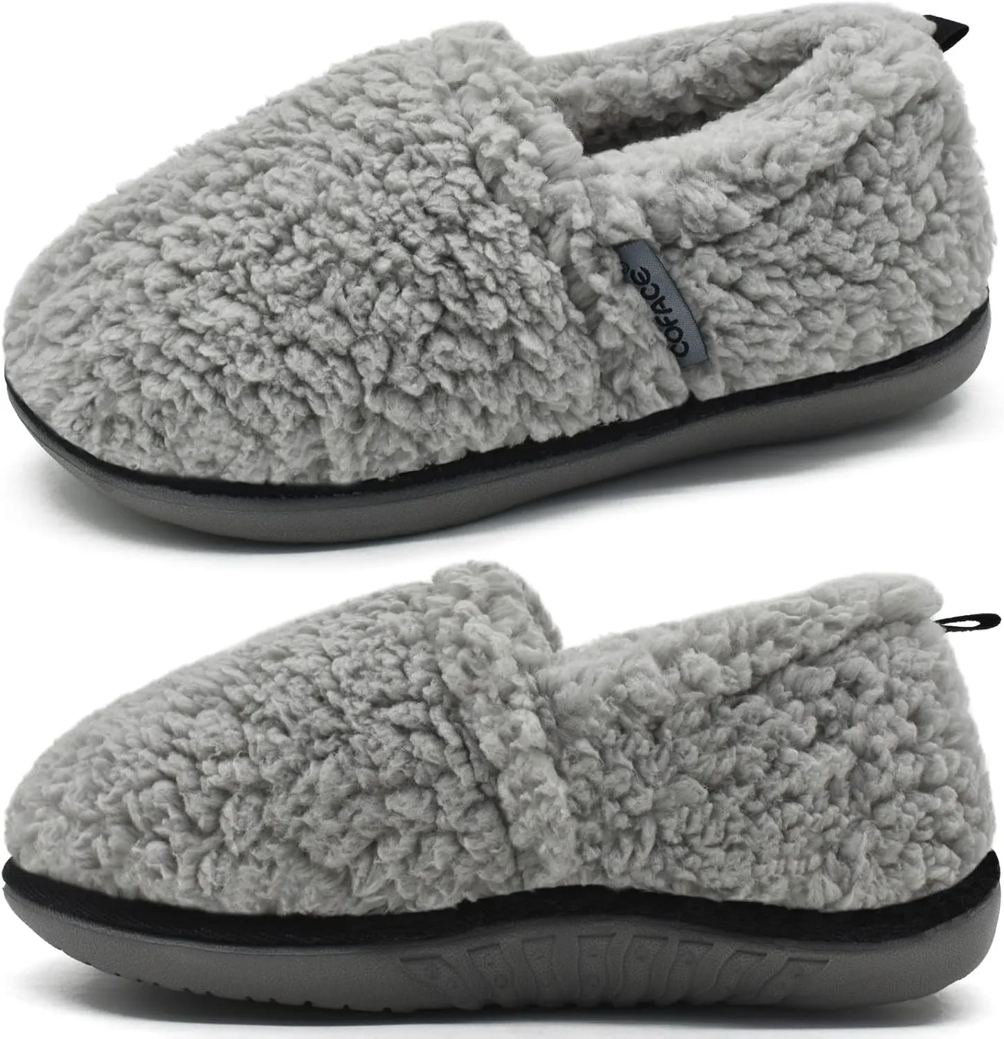 COFACE Womens Slippers Fuzzy Memory Foam Soft Plush Sherpa Fleece Lining Slippers For Women With Cozy Cushion Ladies Lightweight Warm Slippers