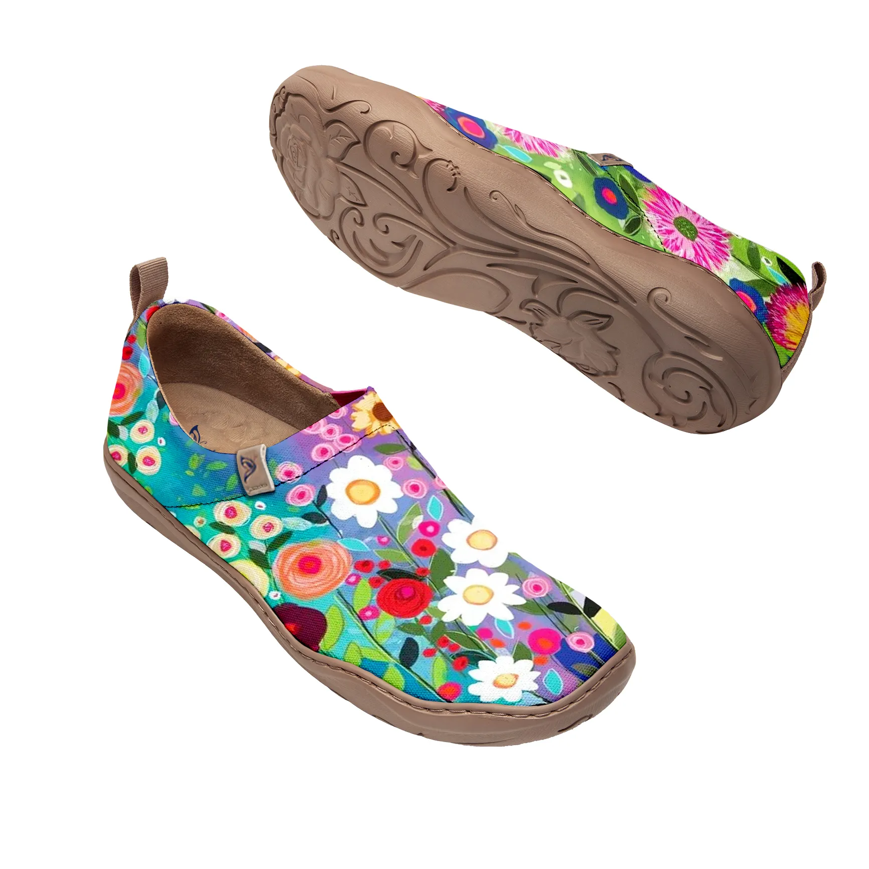 Color Pop Floral Dots Slip-On