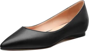 Comfortable Flats for Women Pointed Toe Slip On Pumps Dress Shoe