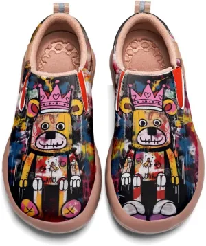 Comfortable Travel Shoes for Mens Loafers Slip-on Shoes Graffiti Art Painted Casual Walking Lightweight Sneakers