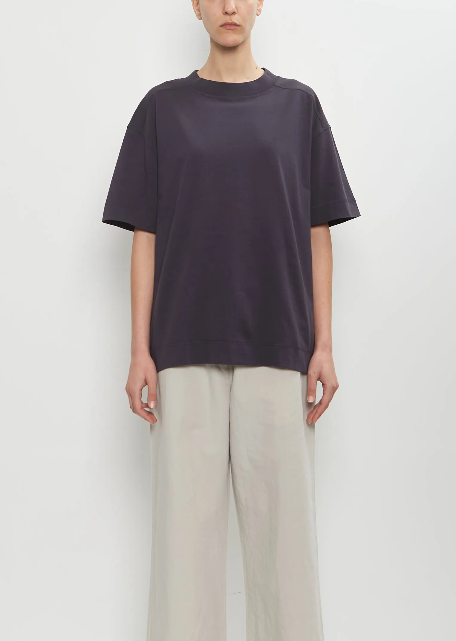 Cotton Relaxed T-Shirt — Ink