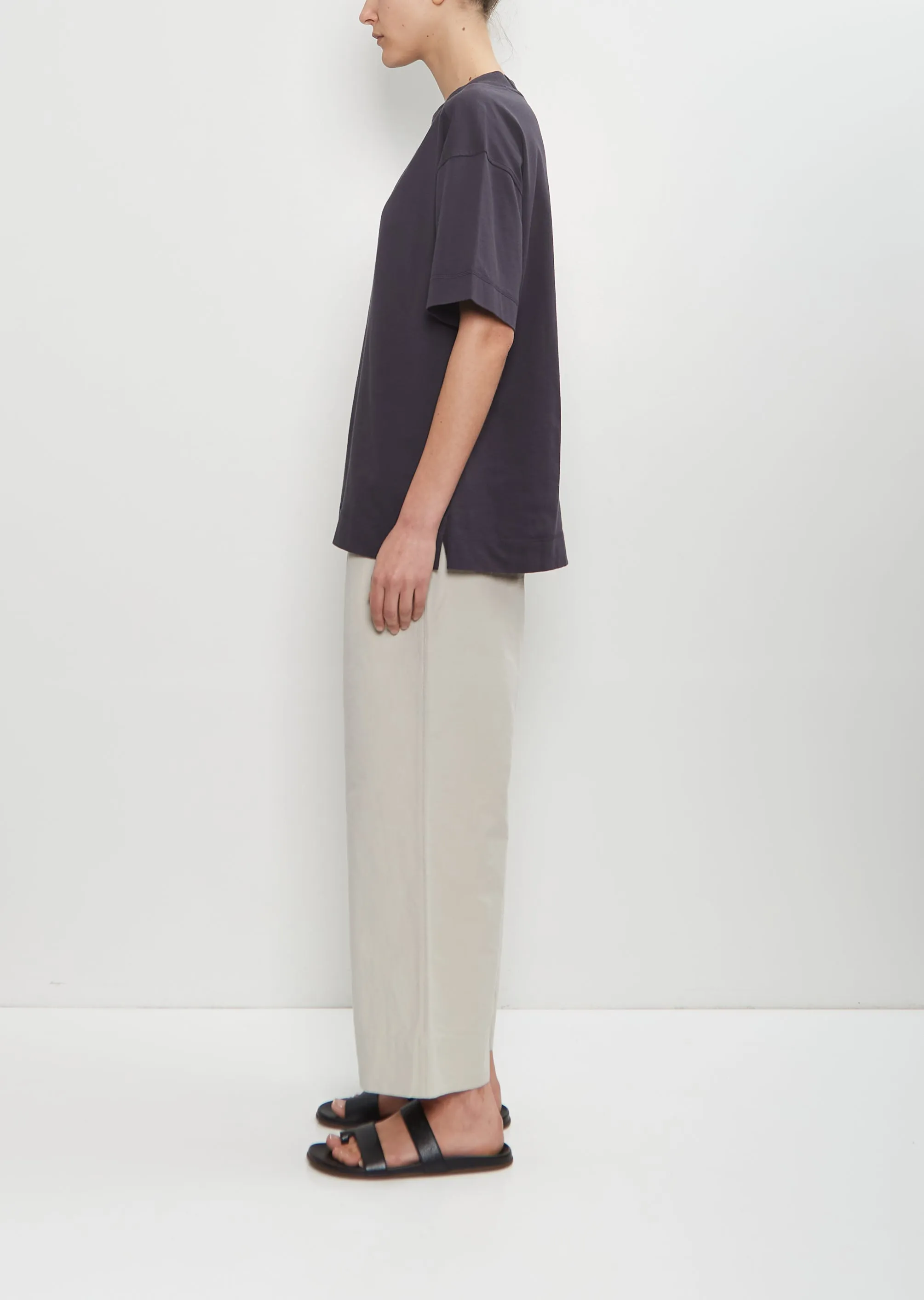 Cotton Relaxed T-Shirt — Ink