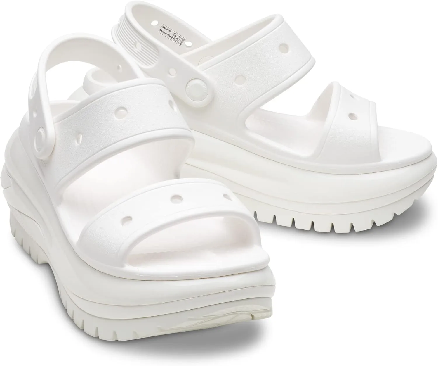 Crocs Unisex Classic Mega Crush Platform Sandals Wedge