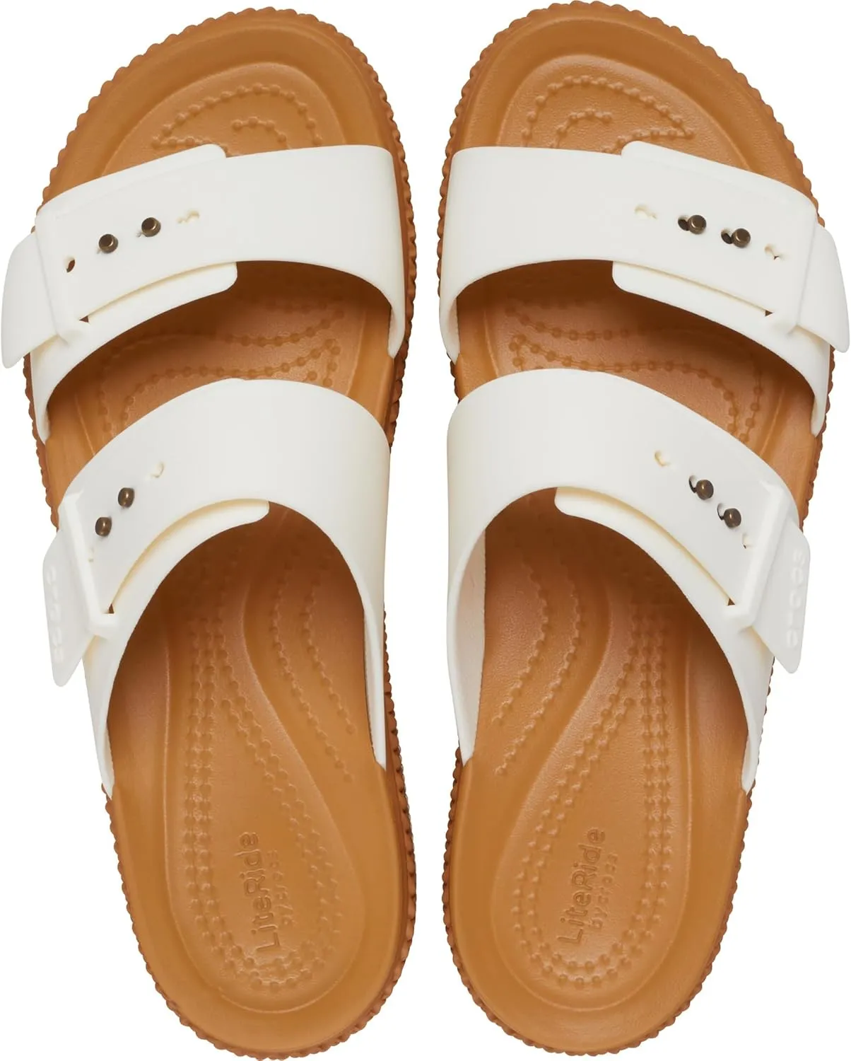 Crocs Womens Brooklyn Buckle Low Wedge