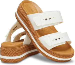 Crocs Womens Brooklyn Buckle Low Wedge