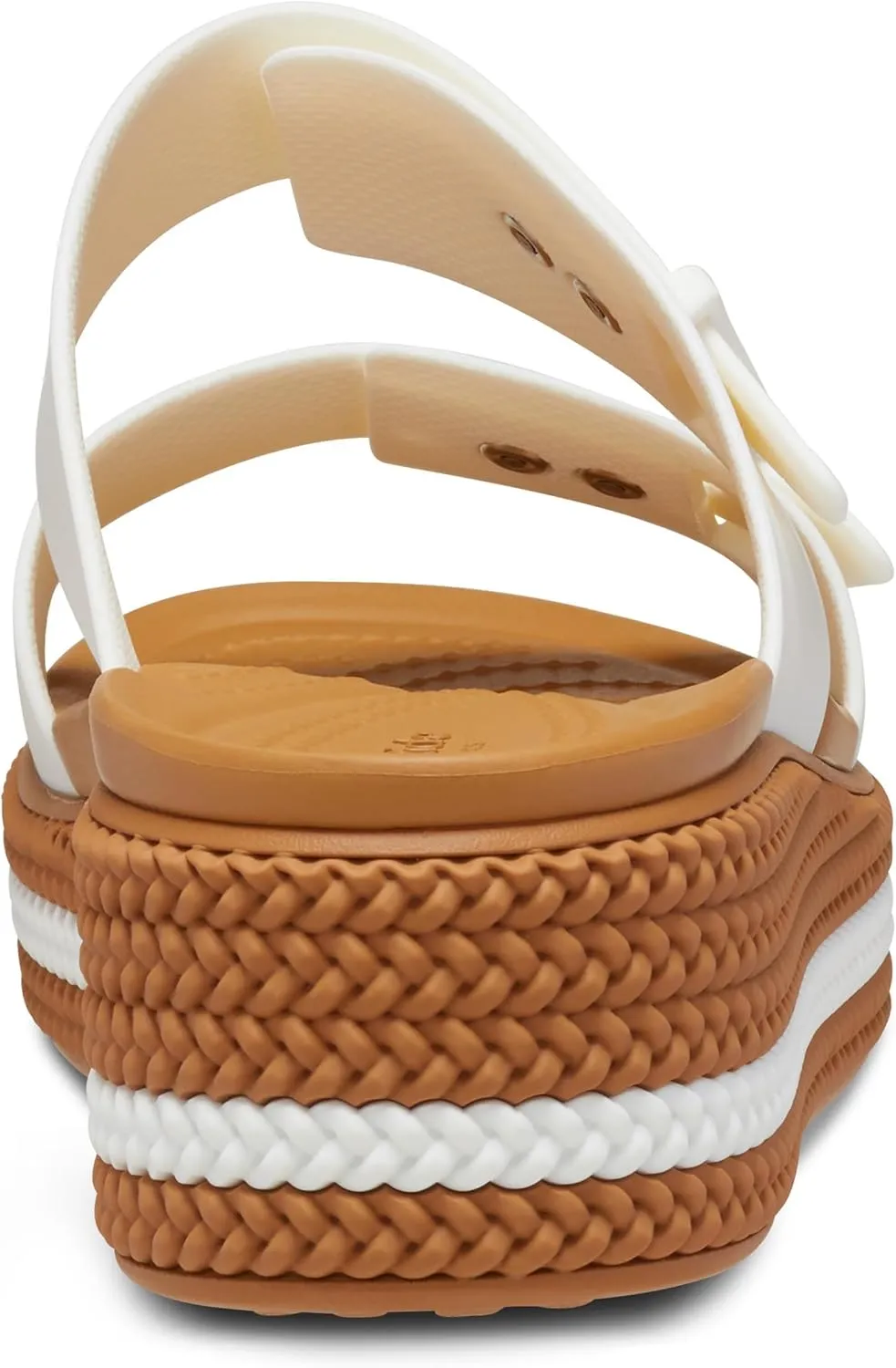 Crocs Womens Brooklyn Buckle Low Wedge