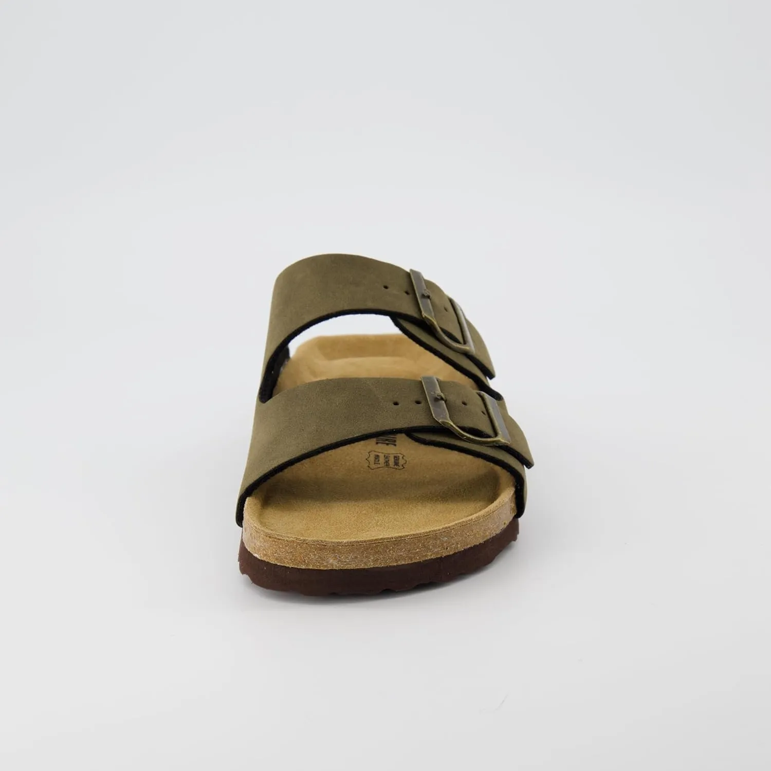 CUSHIONAIRE Men's Lane Cork Footbed Sandal with  Comfort, Arch Support, Adjustable Straps - Comfortable Slide Sandals for Walking, Casual Summer Footwear