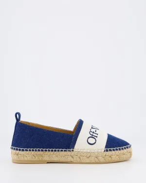 Dames Bookish Espadrille Blauw/Wit