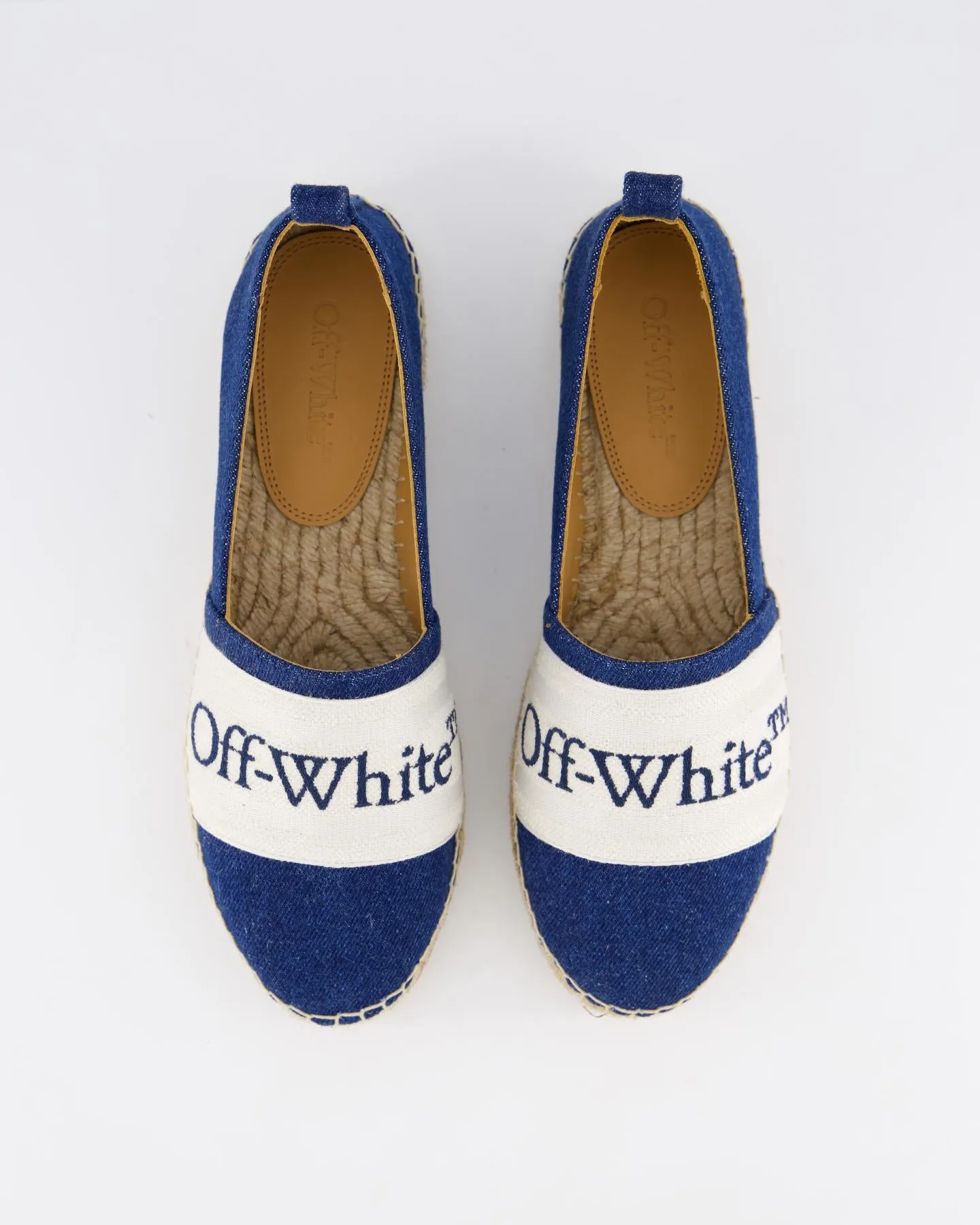 Dames Bookish Espadrille Blauw/Wit