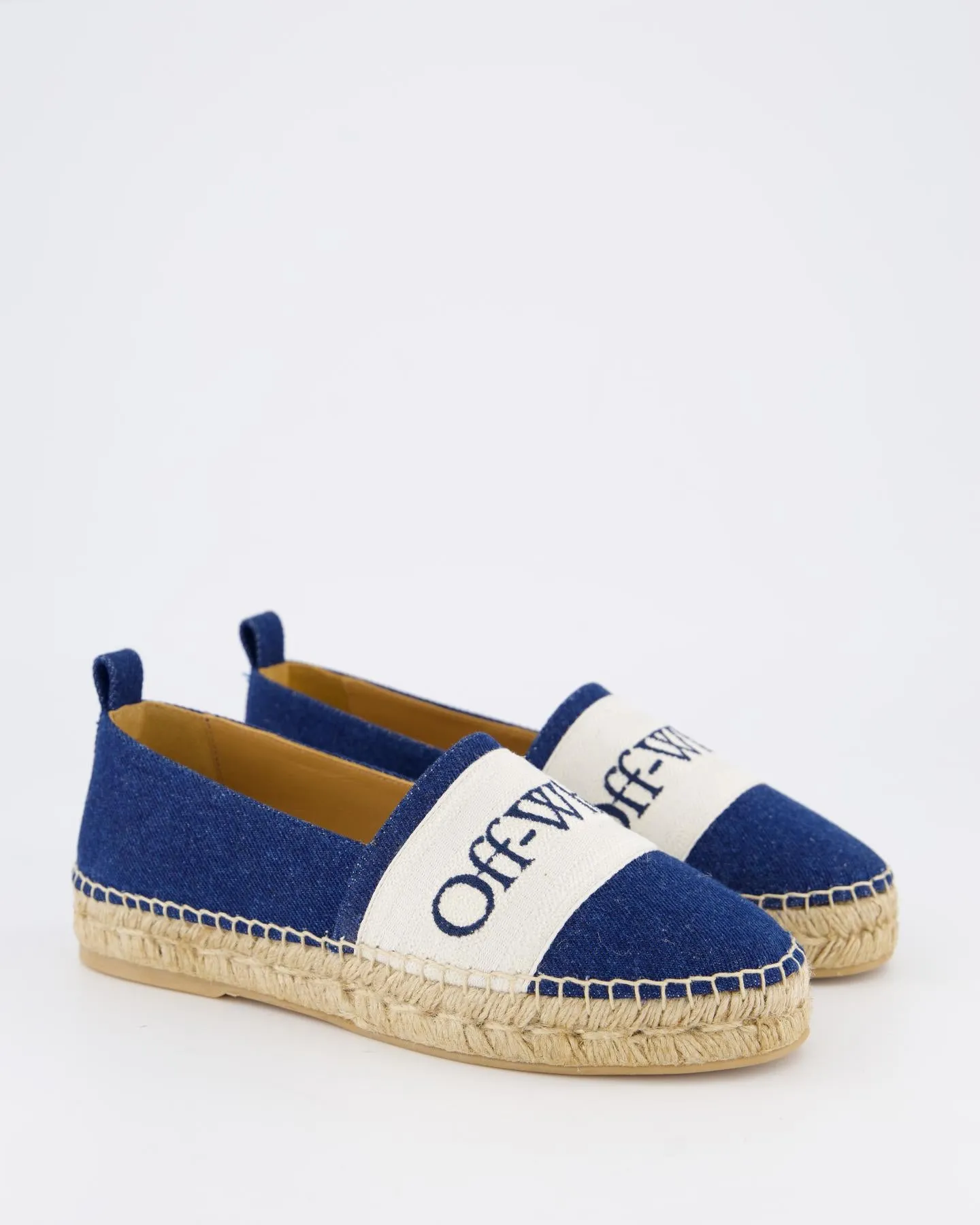 Dames Bookish Espadrille Blauw/Wit