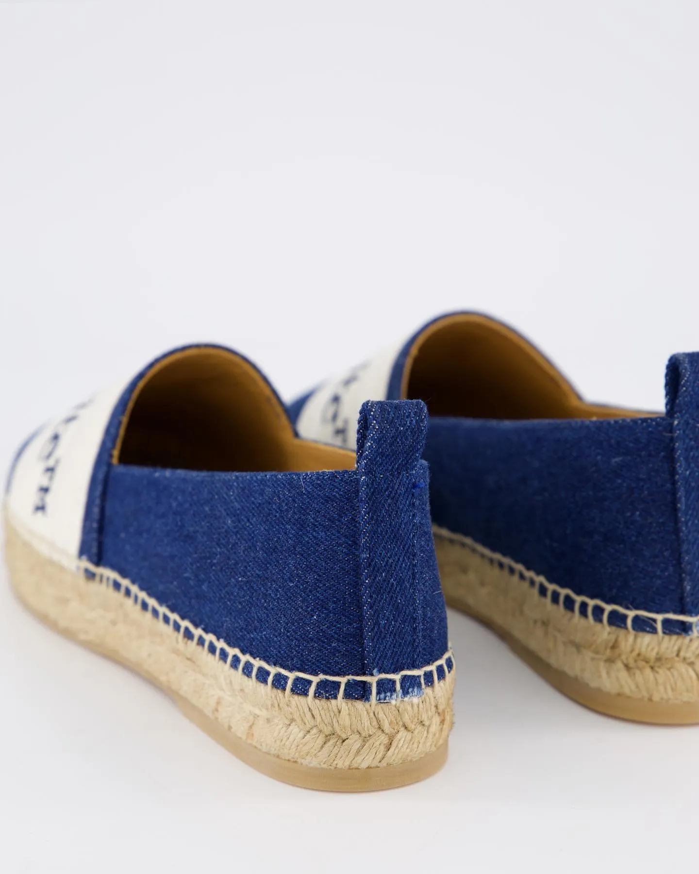 Dames Bookish Espadrille Blauw/Wit