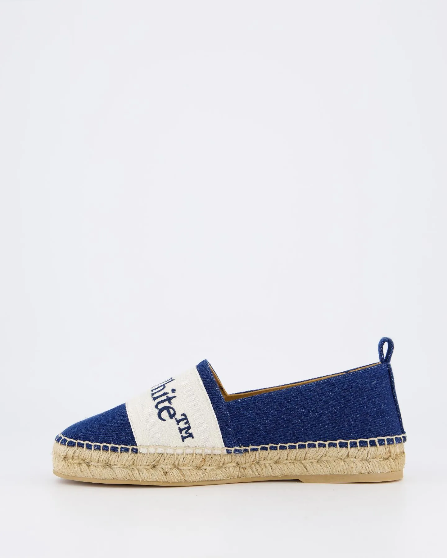 Dames Bookish Espadrille Blauw/Wit