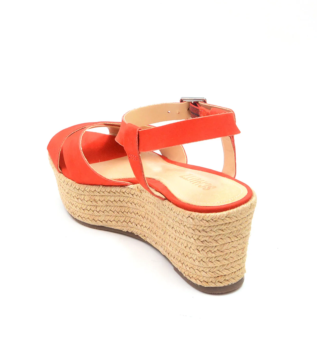 Devinelli Strappy Schutz Fast response time First-dibs sale Platform Espadrille Sandals Toe Orange Nice Heeled Open
