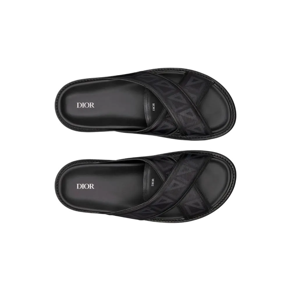Dior Aqua Sandal 'CD Diamond - Black'