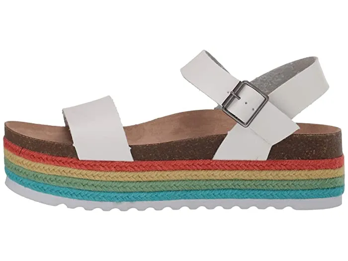 Dirty Chinese Espadrille Multi Laundry Palms Laundry White by Sandals Rich collection Open Wedge Quick dispatch