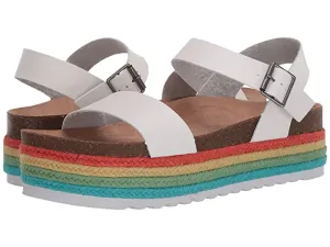Dirty Chinese Espadrille Multi Laundry Palms Laundry White by Sandals Rich collection Open Wedge Quick dispatch