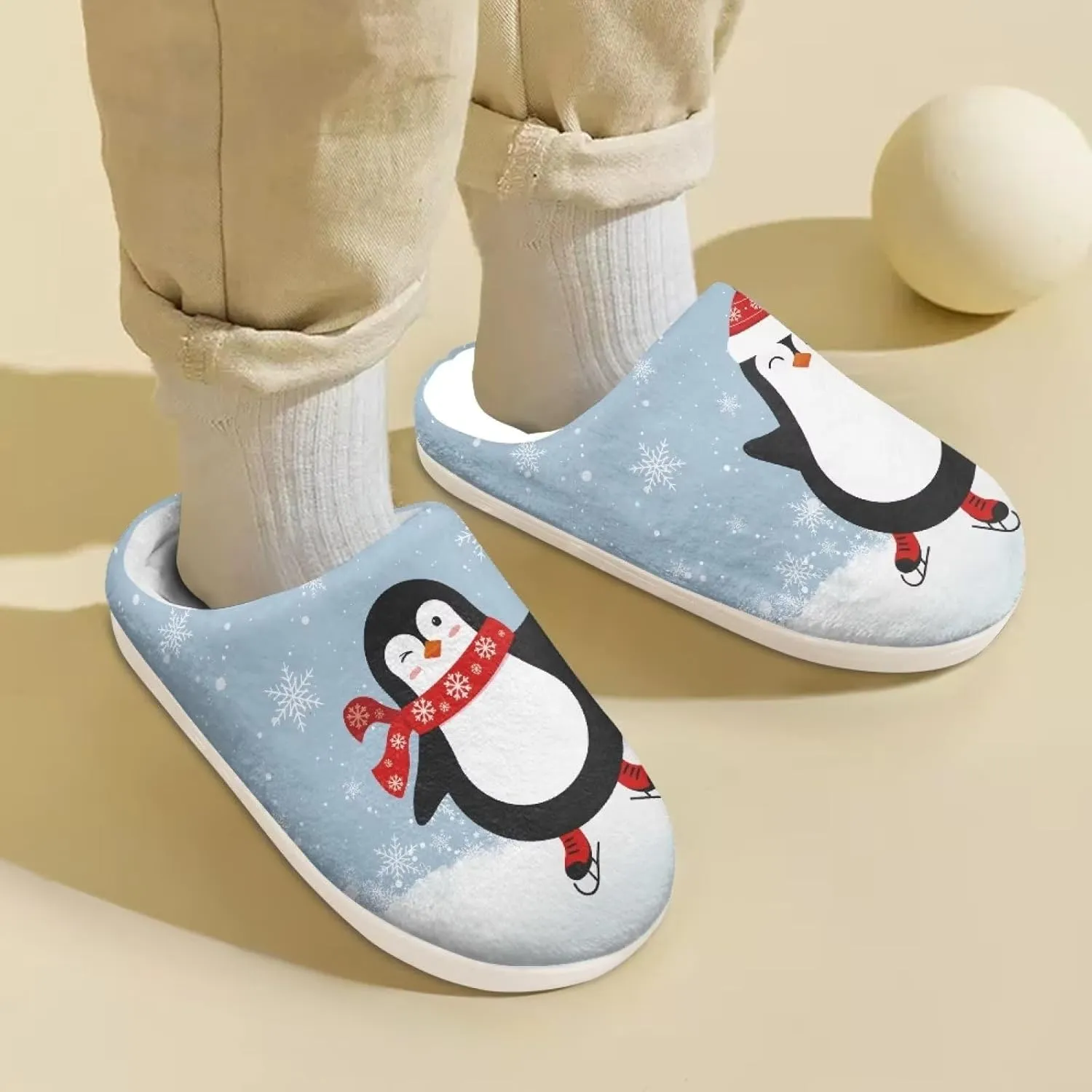 DISNIMO Kids Slippers Household Anti-Slip Indoor Home Bedroom Slippers for Girls and Boys 9-14.5