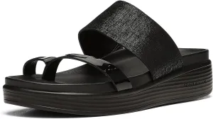 Donald Pliner Women's Farris Distressed Metallic Wedge Sandal