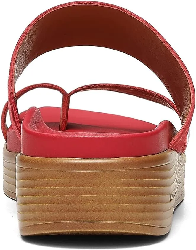 Donald Pliner Women's Farris Distressed Metallic Wedge Sandal