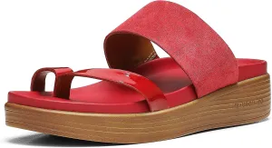 Donald Pliner Women's Farris Distressed Metallic Wedge Sandal
