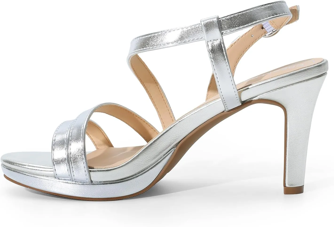 DREAM PAIRS Women's Platform Strappy Heels High Heeled Sandals Open Toe Comfortable Dressy Shoes with Adjustable Ankle Strap