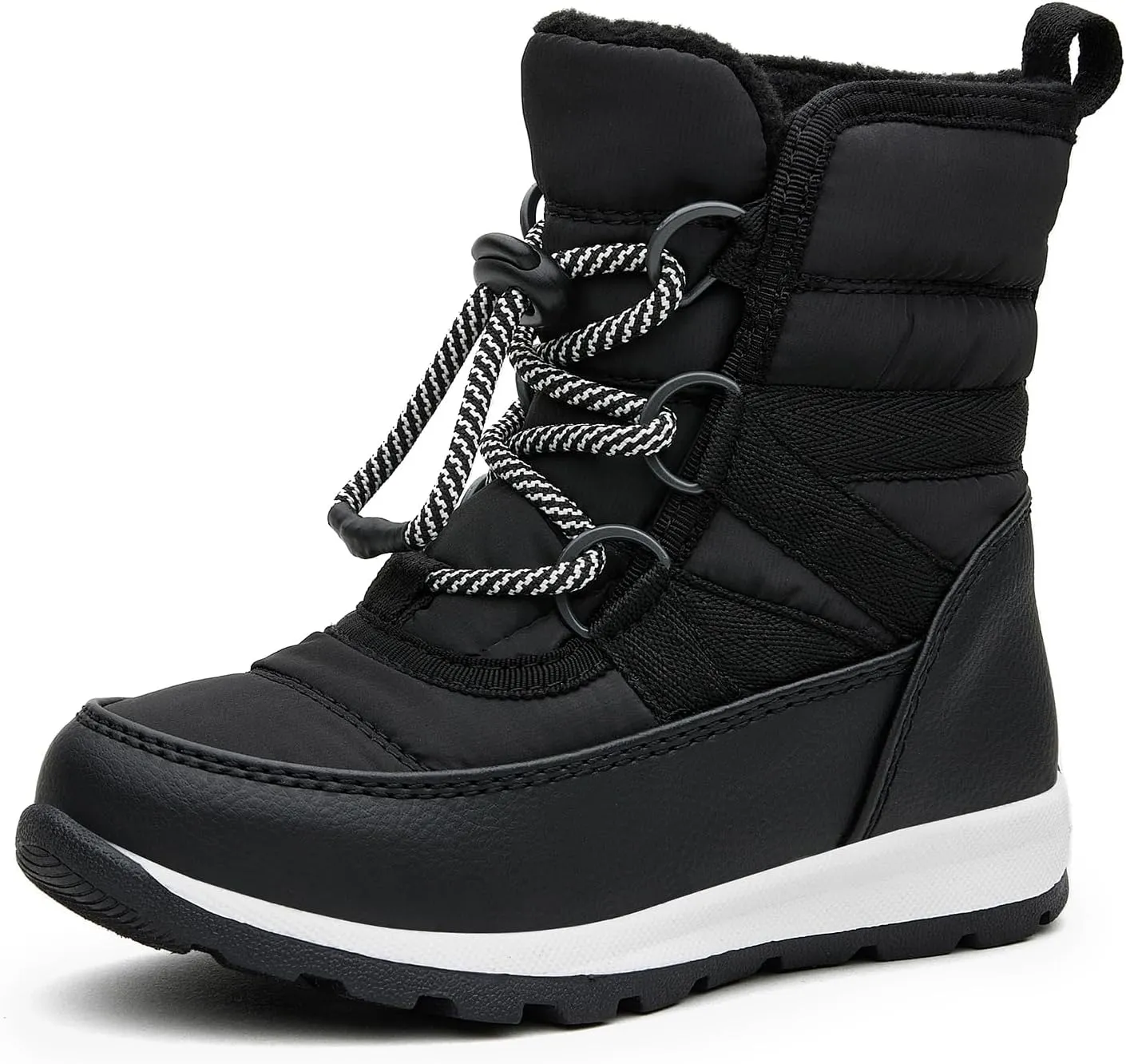 EasyStar Girls Boys Winter Cold Weather Warm Easy on off Water Resistance Snow Boots