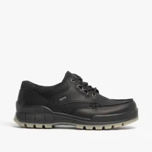 ECCO TRACK 25 Mens Leather Waterproof Lace Up Walking Shoes Black