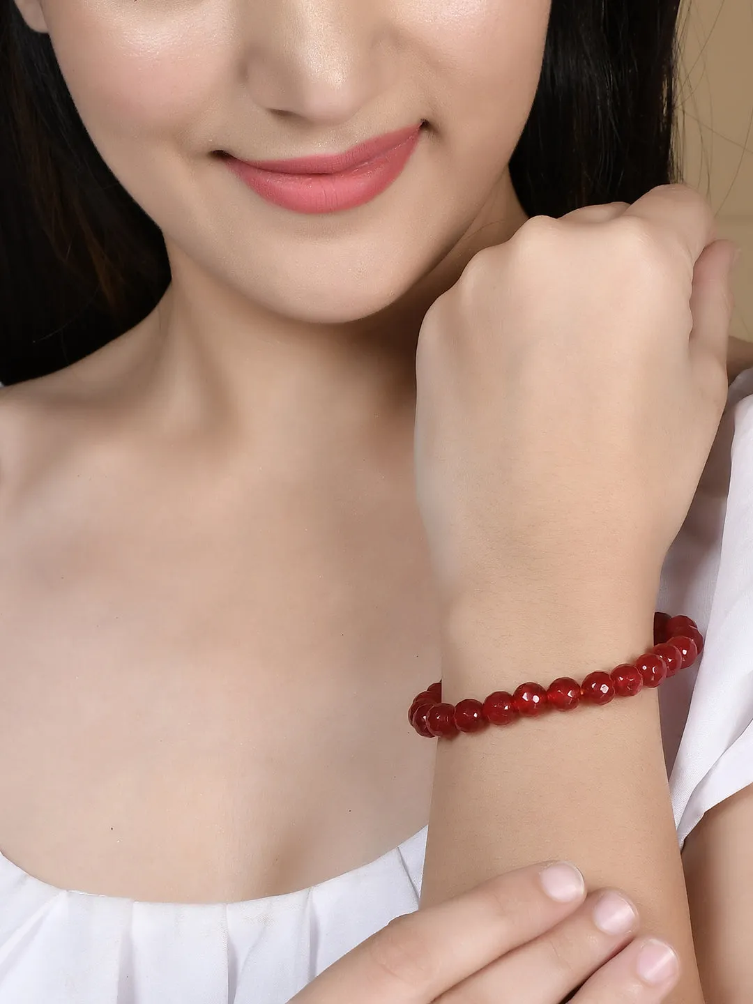 Elasticated Slip-On beaded Bracelet
