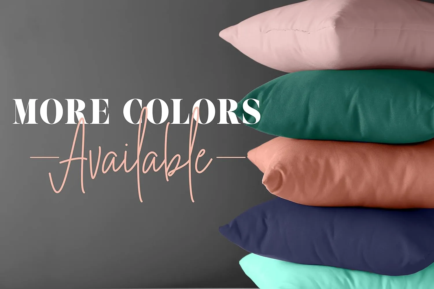Elegant Comfort 4-PACK Solid Pillowcases 1500 Premium Hotel Quality Microfiber - Smooth Weave, Wrinkle and Stain Resistant, Easy Slip-On, 4-Piece Set, King Pillowcase, Royal Blue