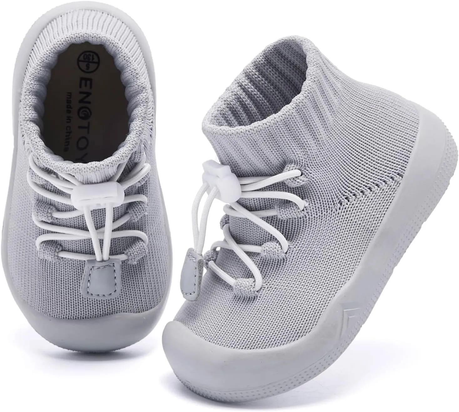 Engtoy Baby Sock Shoes Baby Walking Shoes Infant Non-Slip Lightweight Breathable Slippers with Soft Rubber Sole Slip On Sneakers