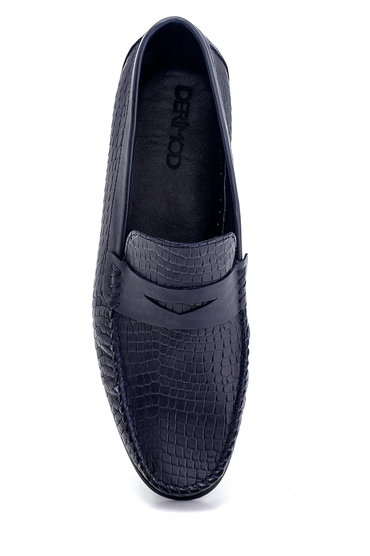 Erkek Deri Baskılı Loafer