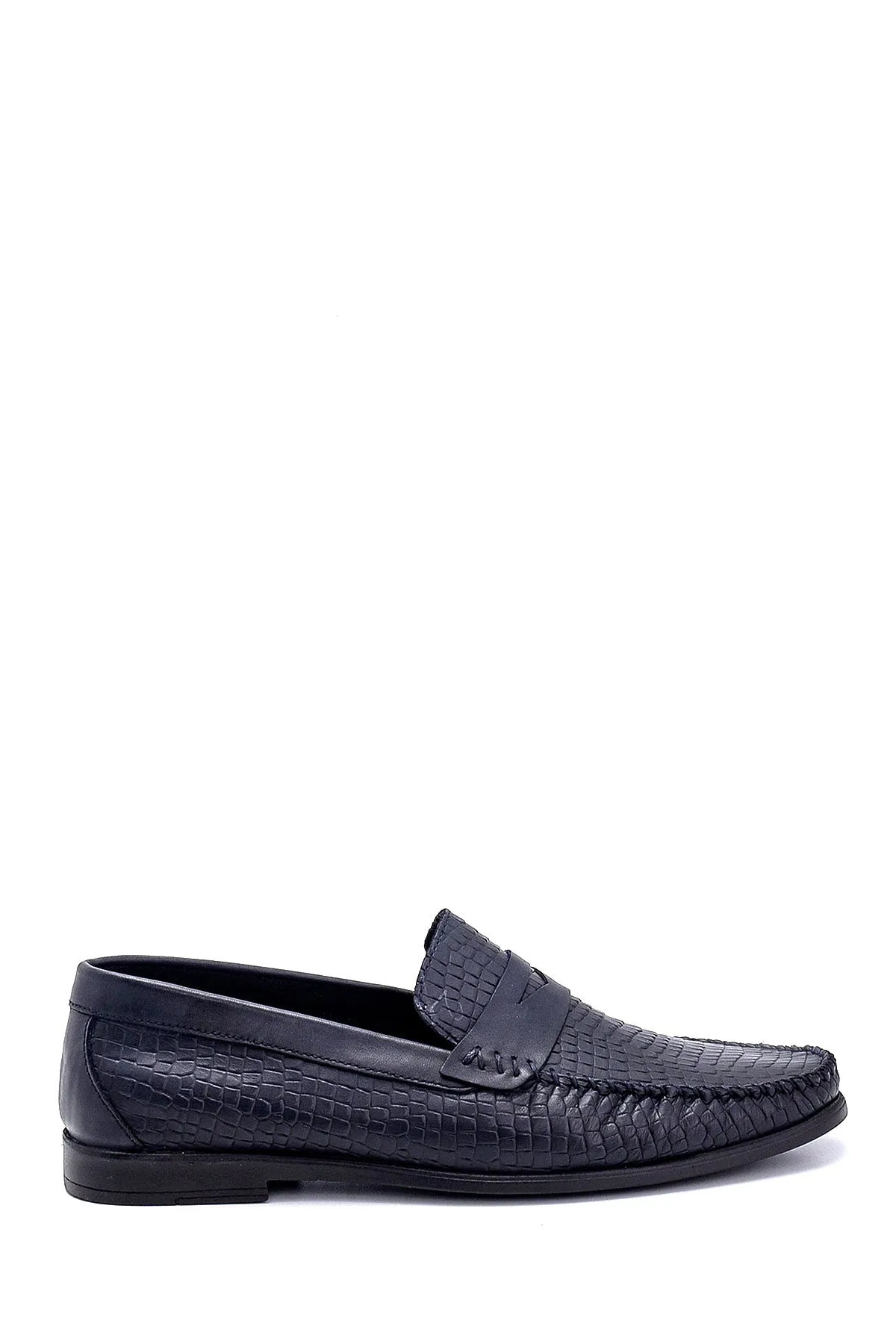 Erkek Deri Baskılı Loafer