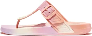FitFlop Women's Iqushion Iridescent Adjustable Buckle Flip-Flops Wedge Sandal